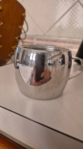 Xícara de inox tramontina parede dupla
