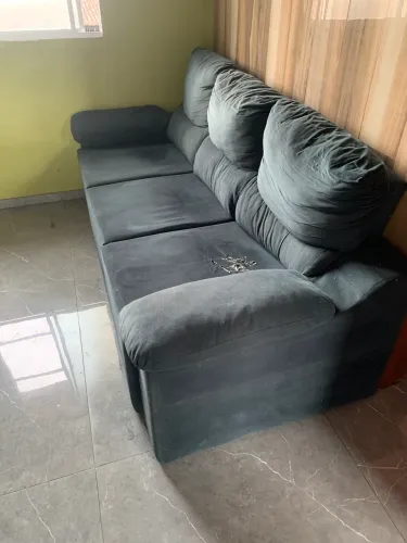 Sofá 3 lugares desapego para reforma 