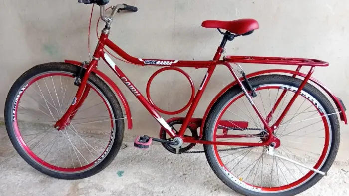 Bicicleta Monark Vermelha Aro 26 Muito Nova