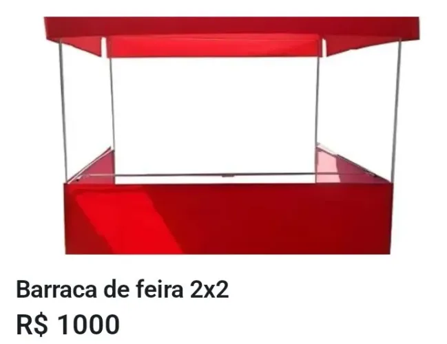 Barraca de feira, nova, sem uso valor R$ 1.000,00 - dependendo da região entrego