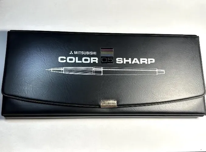 Relíquia: Conjunto Luxo 6 Lapiseiras Mitsubishi Color Sharp 0.5mm - NOS (Anos 80)