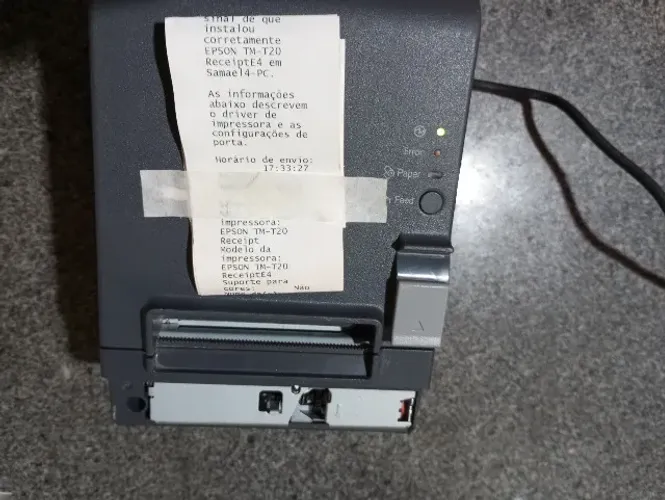 Impressora térmica não fiscal TM-T20 Epson bivolt Usada ótima, leia descrição