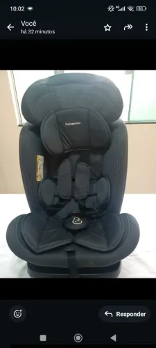 Cadeirinha Galzerano 0-36kg gira 360° isofix seminova 