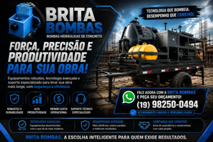 Bomba de Concreto - Brita Bombas