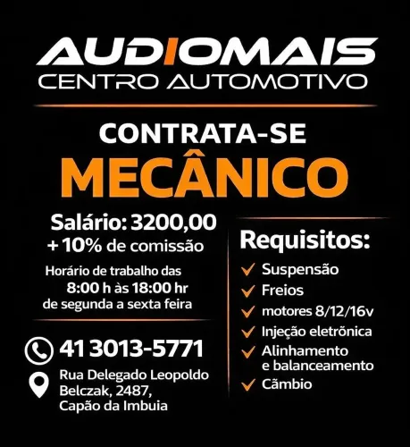 Vaga para mecânico automotivo