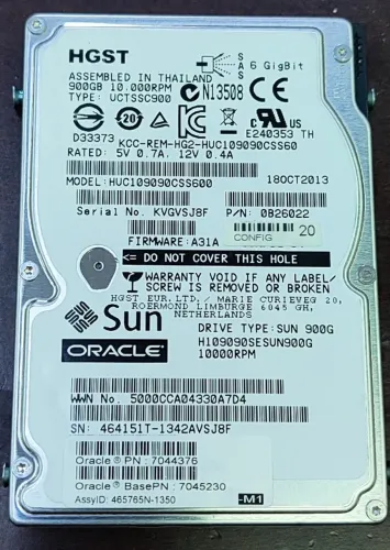 HD 900GB SERVIDOR SUCATA HGST