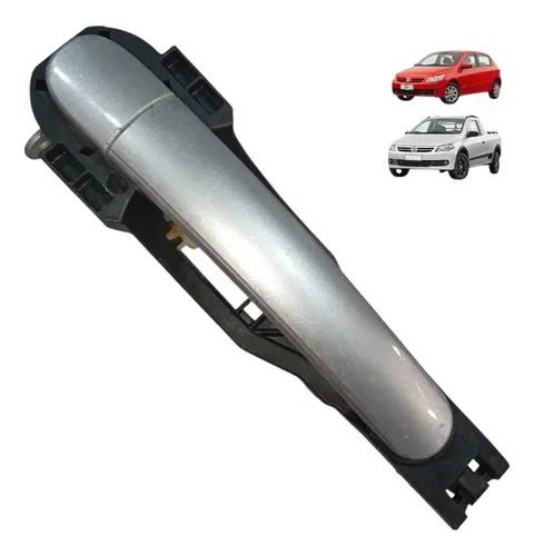 Macaneta Externa Vw Gol Voyage Saveiro G5 2008 2009 2013 Prateado Dianteira/traseira