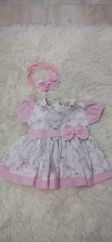 Saída Maternidade Rosa com Bege