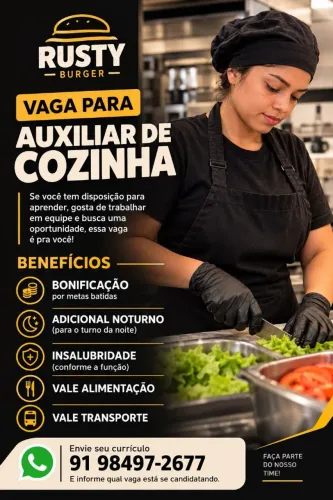 Auxiliar de cozinha 