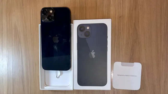 iPhone 13 256GB Preto (Bateria 100%)