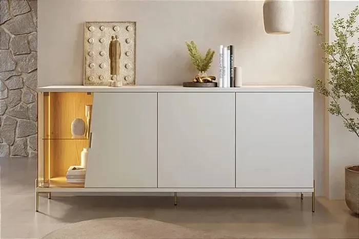 BUFFET SERENA OFF WHITE C/LED r77