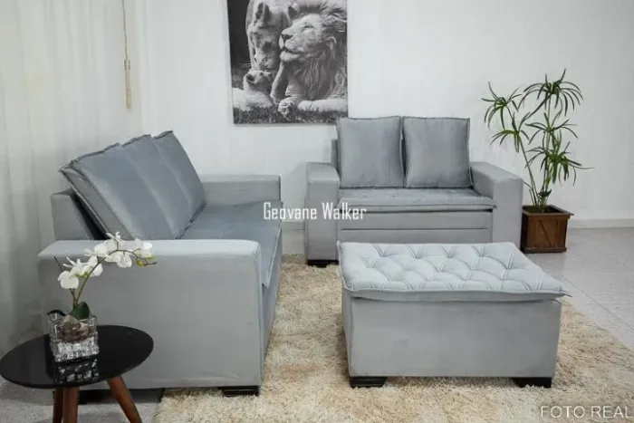 Sofás 2 e 3 Lugares, Retrátil, Reclinável, Chaise, Canto e Sob Medida.
