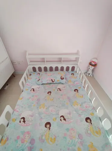 Cama Casal Design Montessoriana Helo com Nicho Branca - Infantil
