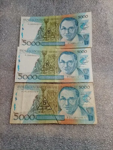 Cédulas 5000 Cruzados.