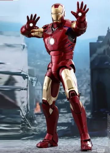 IRON MAN MARK III HOT TOYS 1/4 - HOMEM DE FERRO MARVEL GIGANTE