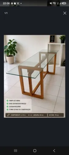 Mesa de vidro