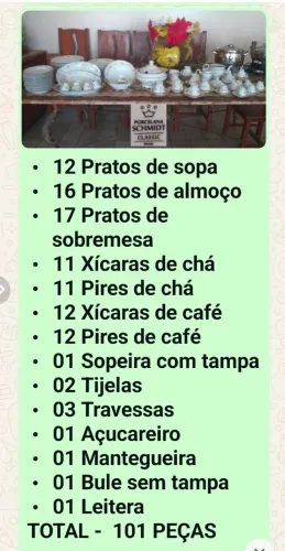 LOUÇAS - PORCELANA SCHMIDT