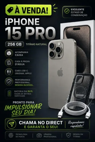 Iphone 15 Pro - 256 Gb - Titânio