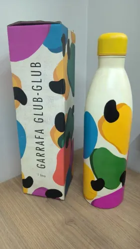 Garrafa Farm 1 litro Glub-Glub Cajus