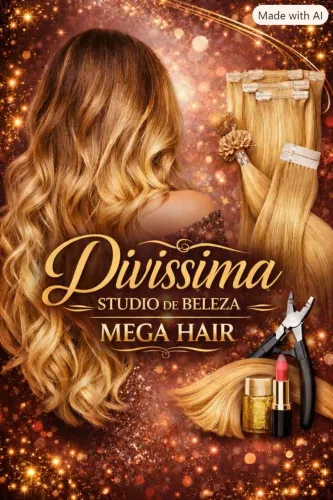 Aplicação de mega hair.