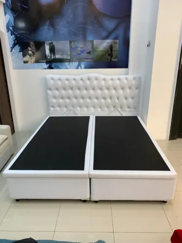 Cama Box Bau Queen Size Blindada(Colchão ñ incluso)Chame no chat!