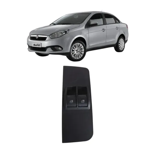 botão vidro elétrico dianteiro esquerdo Fiat Siena 2006 2009
