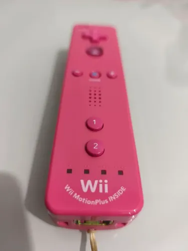 Controle de Wii Rosa com Motion Plus [ORIGINAL]