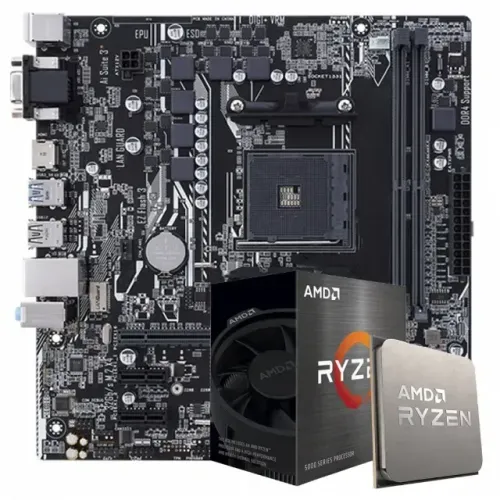 Kit Upgrade Ryzen 5 5500 + Placa Mãe A320