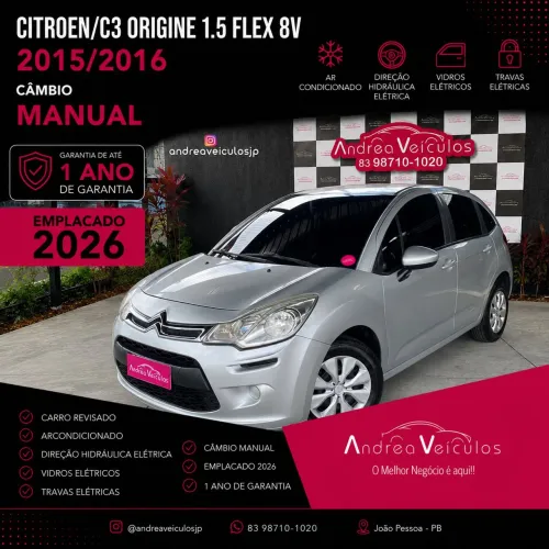 Citroen C3 Attra/origine Pack 1.5 Flex 8V 5P MEC 2016