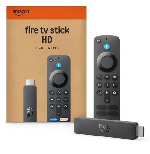 Amazon Fire TV Stick HD (modelo mais recente), Controle Remoto por Voz com Alexa