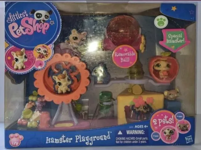Brinquedo NIB Littlest Pet Shop Hamster Playground