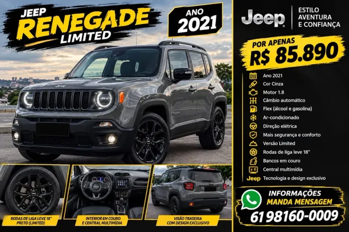 Jeep Renegade Limited 1.8 4X2 Flex 16V Aut. 2021
