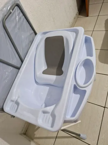 Banheira de Bebê Plástica Classic Azul Galzerano NOVA
