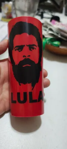 Copo Campanha Presidencial LULA - cor: vermelho