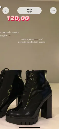Bota de Verniz Preta