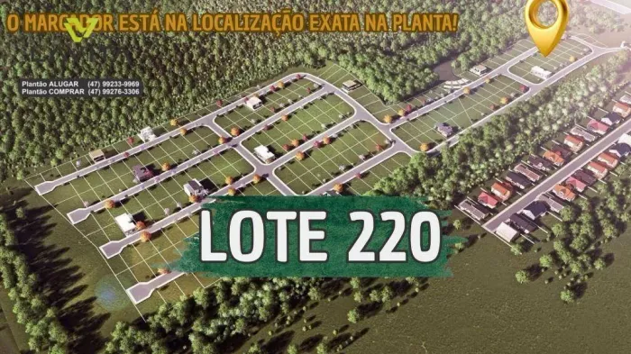 Terreno no Loteamento Vale das Figueiras em Gaspar-SC a VENDA