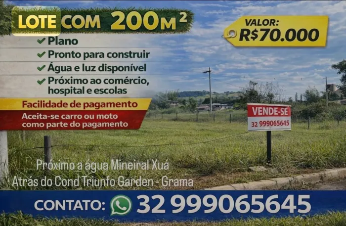 Lote 200m plano 