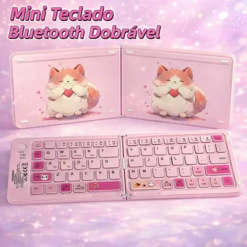 Teclado portátil dobrável 