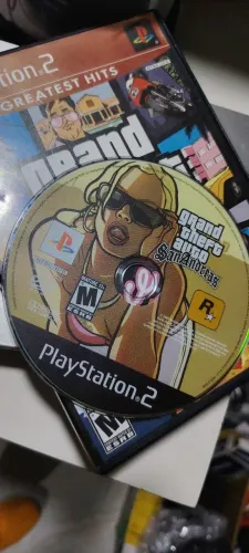 Gta San Andreas  original PlayStation 2. Capa original vice city
