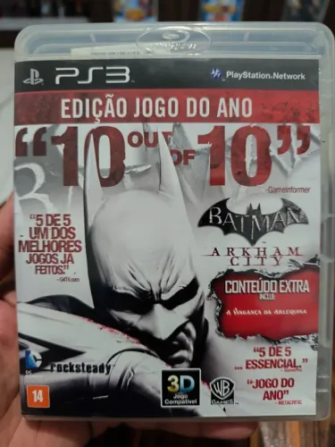 PS3 Game: Batman Arkham City (Mídia Física Original)