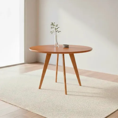 Mesa de Jantar Redonda em Madeira tt77