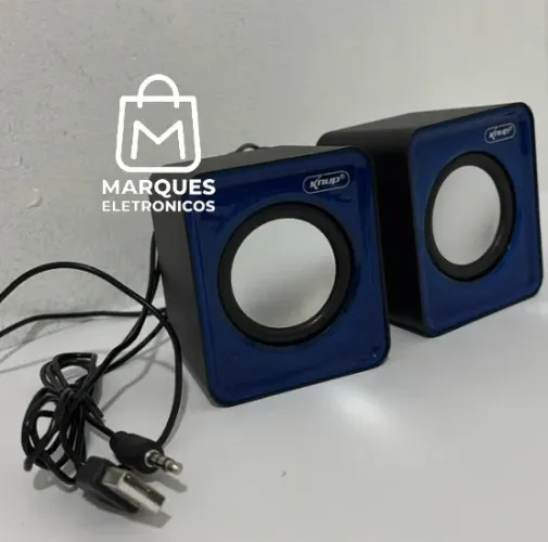MINI CAIXA DE SOM PARA COMPUTADOR E NOTEBOOK KNUP USB P2