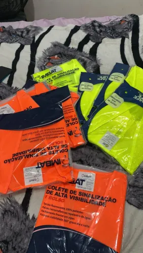 Coletes de obra ou para entrega shopee