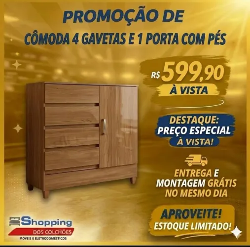 Cômoda c/Sapateira -Produto Novo Frete Grátis!!!