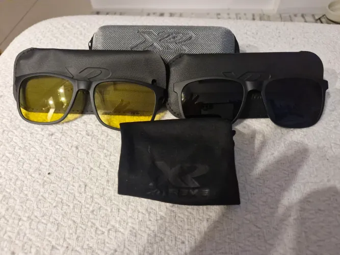 Kit lentes Extreme 2 (preta polarizada + amarela) com case original