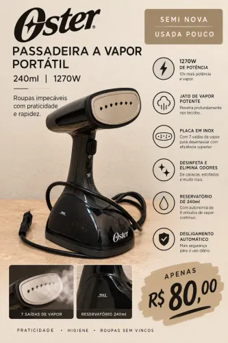 Passadeira a vapor portátil Oster