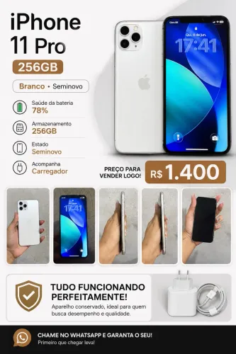 IPHONE 11 PRÓ 256gb , pra levar !!?$