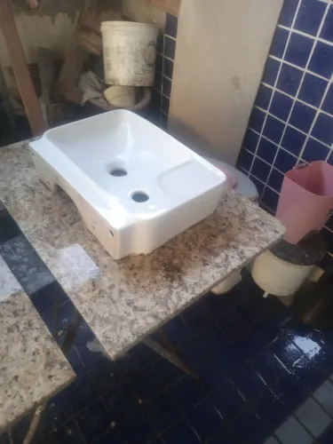 pia de de banheiro sobrepor