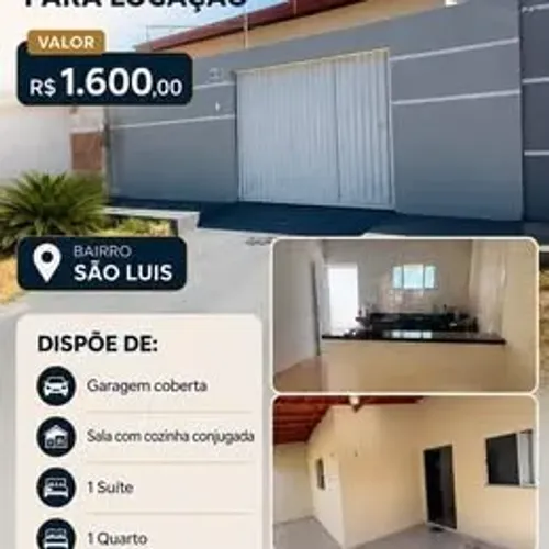 ? CASA DISPONÍVEL PARA LOCAÇÃO! ?
