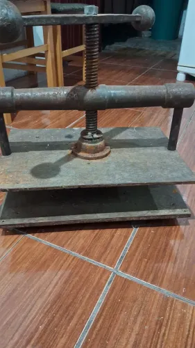 Prensa antiga de encadernação/gravura 30×40cm
